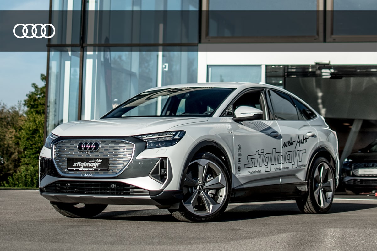 Bild von einem Audi E-Auto.