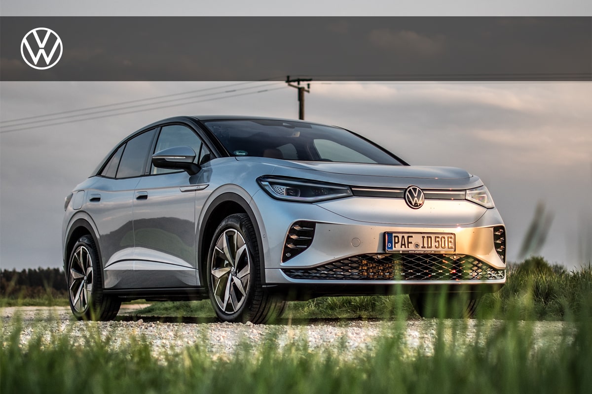 Bild von einem Volkswage E-Auto.